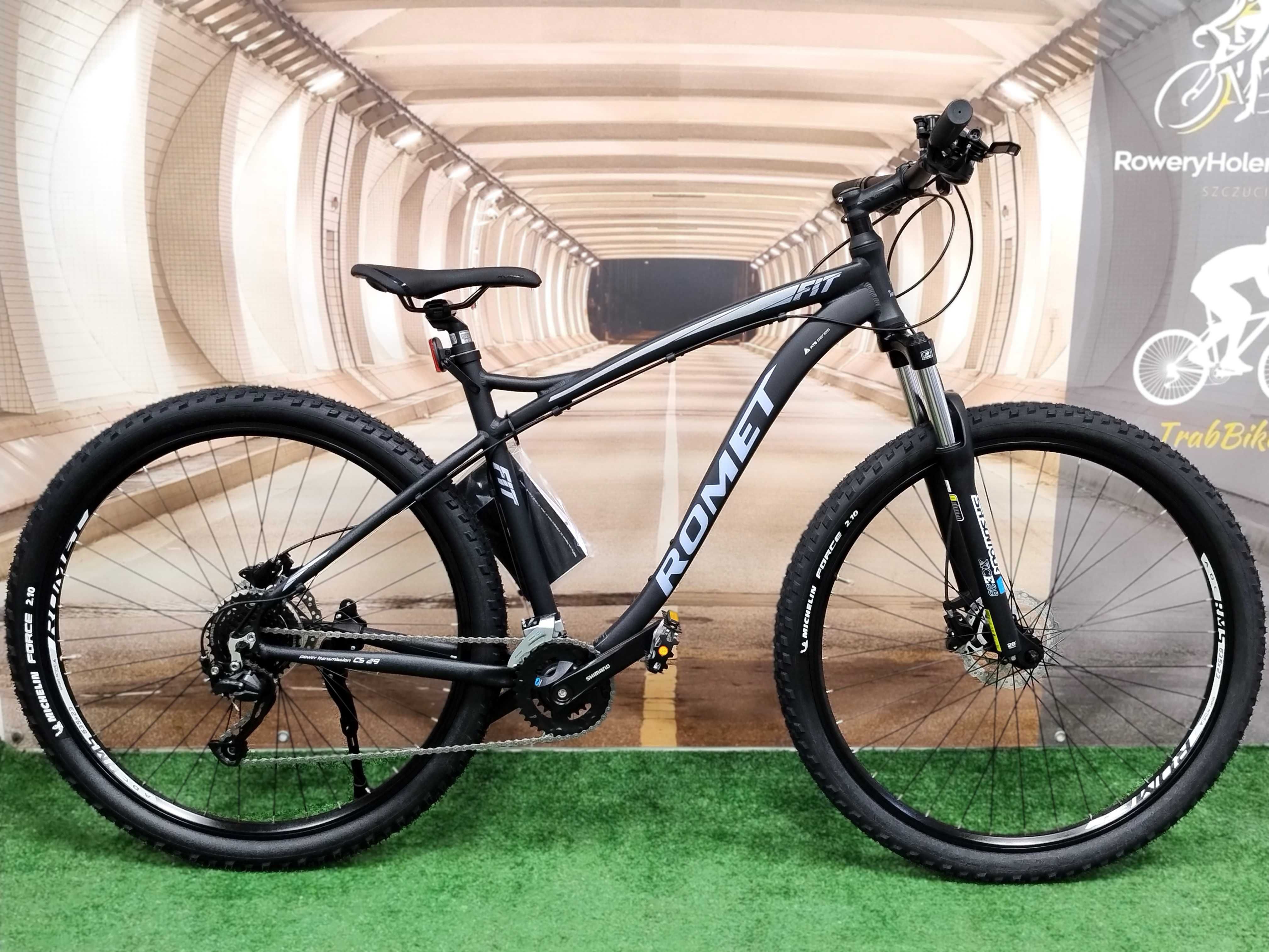 Męski Rower górski Romet Rambler FIT 29" rama 20" amortyzowany CZARNY