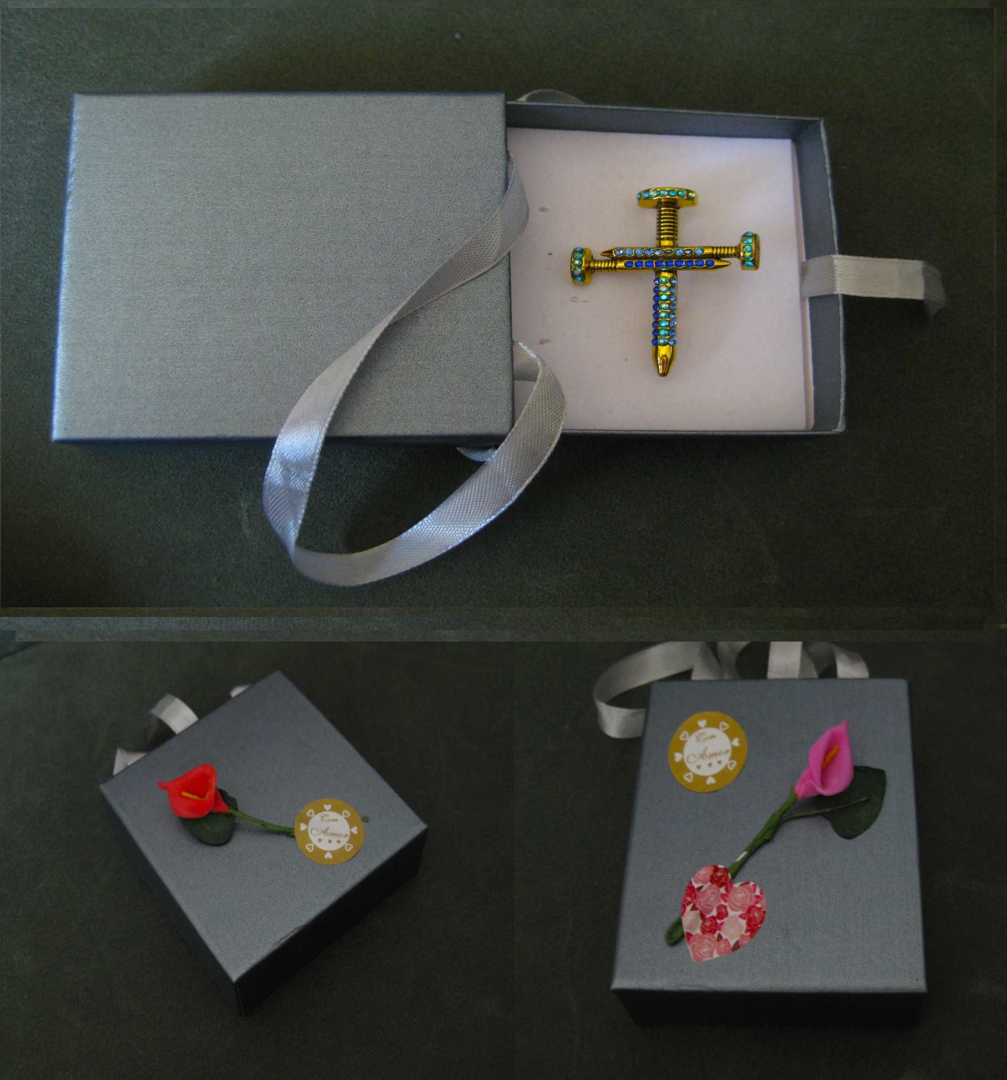 Alfinete / Broche / Pregadeira Cruz de Pegros NOVO