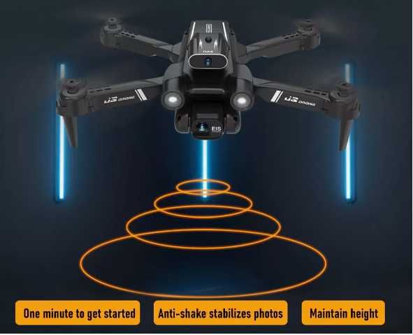 Dron RC z podwójną kamerą S19 3 baterie