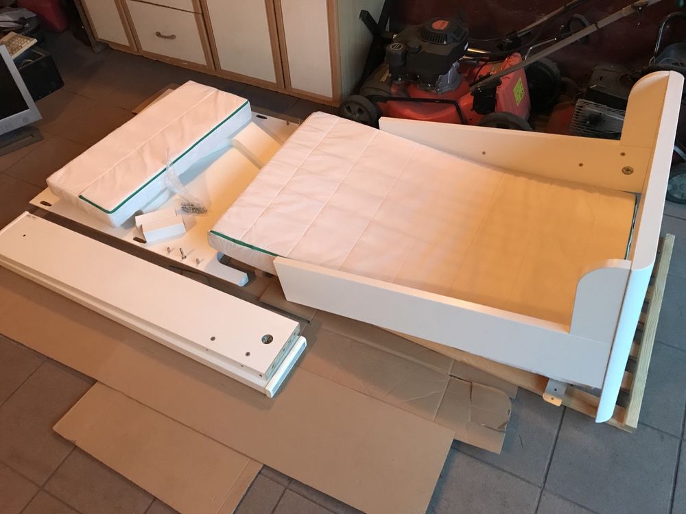 Łóżeczko dziecięce Ikea Sundvik białe - Używane