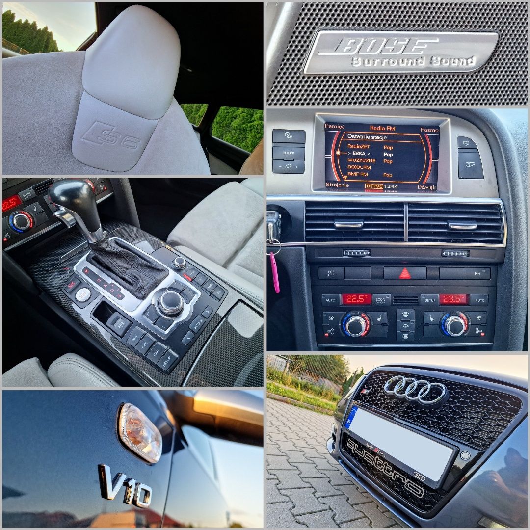 Audi S6 5.2 V10 435KM Carbon, Mega Wydech, BOSE, Keyless, ZAMIANA