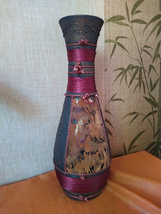 Ваза для цветов высокая 45 см