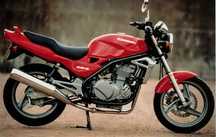 Kawasaki ER 5 oś owiewka licznik kierownica kierunkowskaz osłona