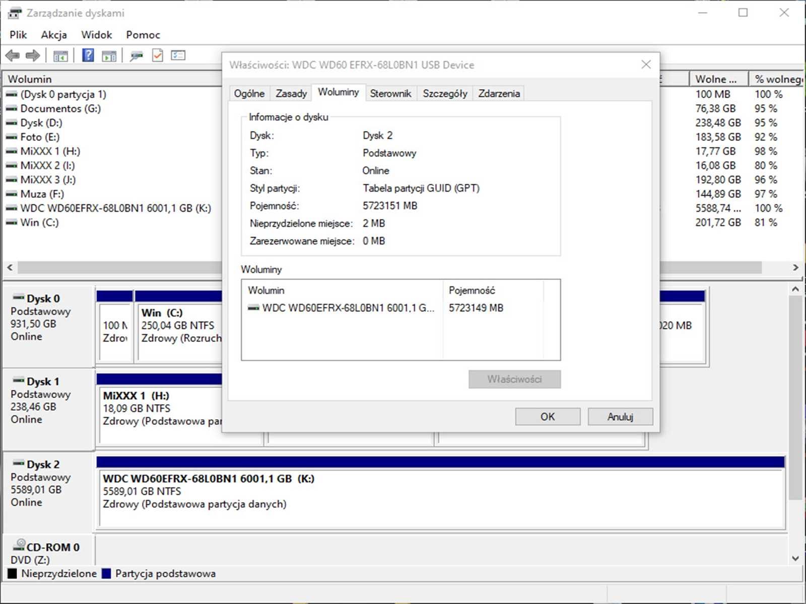 HDD 6TB WD - Zły !