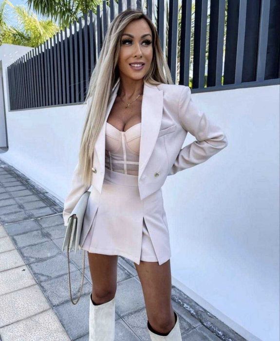 Женский костюм (юбка\шорты+пиджак)