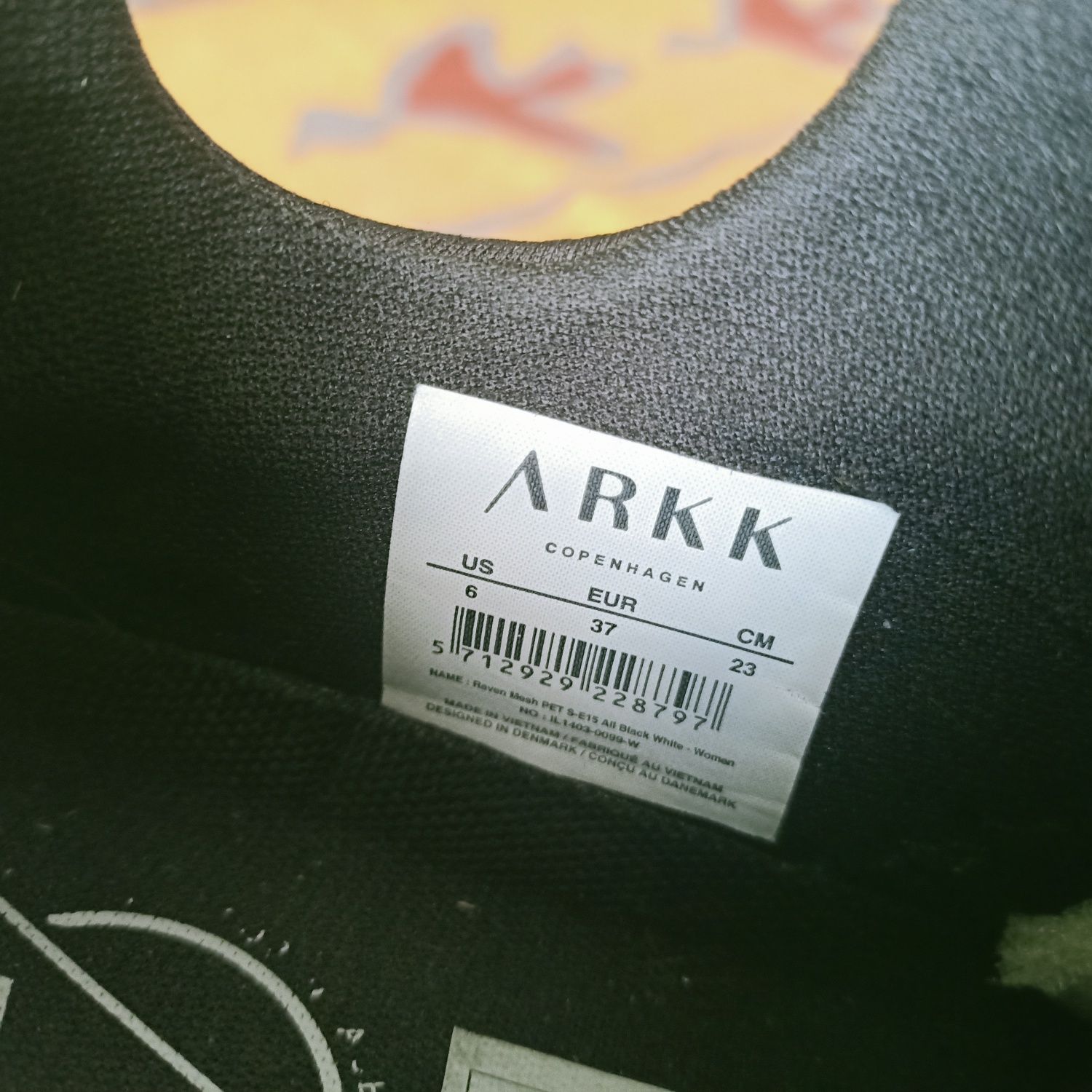 Damskie snickersy ARKK copenhagen , rozmiar 37 , czarne.