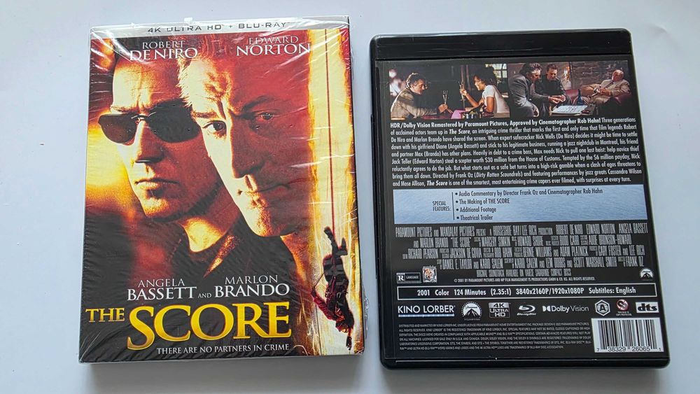 blu ray The score Rozgrywka 4k w slipcover