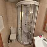 Cabine hidromassagem 1/4 círculo