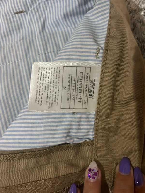calçoes carhartt simple short bege