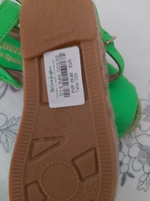 Sandalias menina, menorquinas, avarcas, tamanho 29