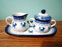 Cukiernica 200ml + mlecznik 150ml GAT2 Ceramika Art. Boleslawiec