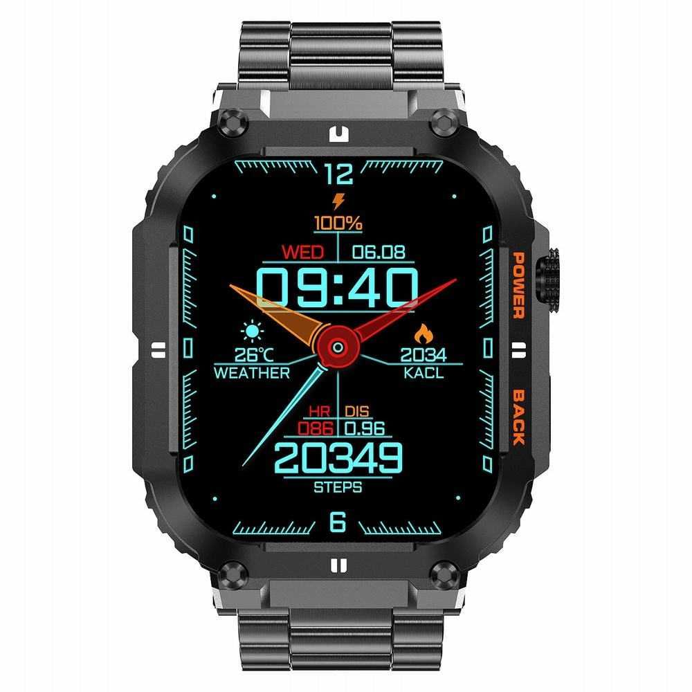 SMARTWATCH GRAVITY GT6-2 Czany - Czarna Bransoletka