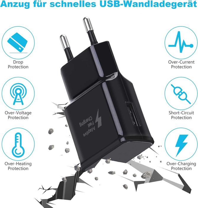 Ładowarka USB szybka z kablem USB typu C o długości 1,5 m do Samsung