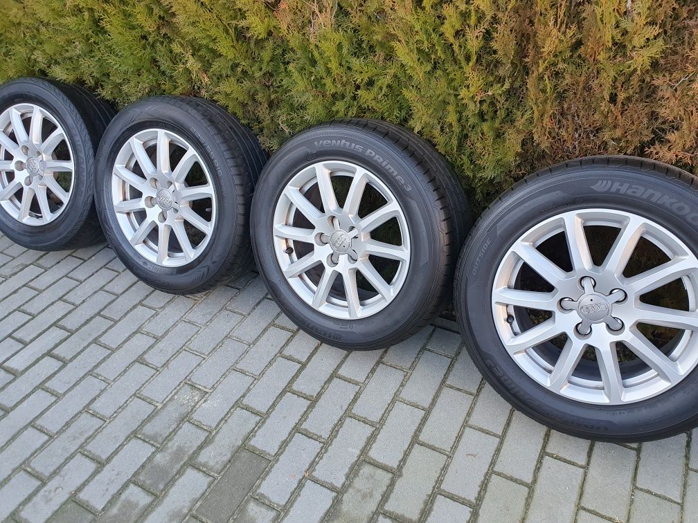 Audi felgi aluminiowe5x112 z oponami lato 225/55/16