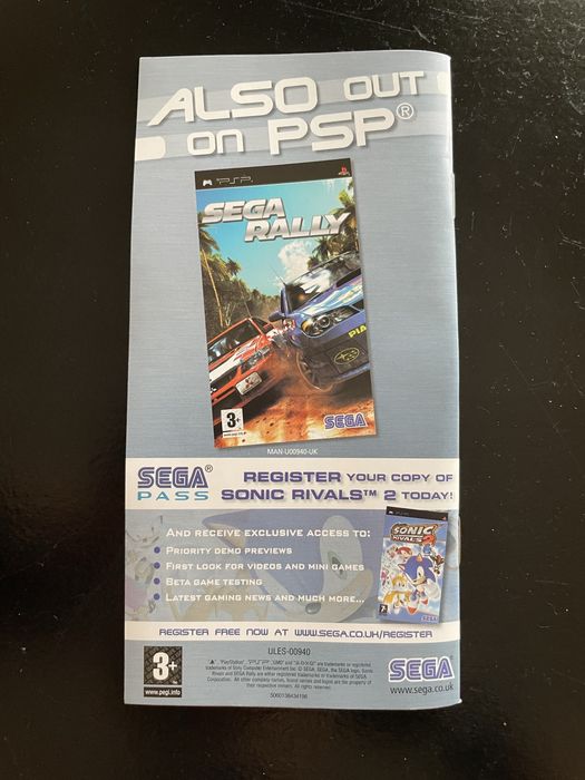 Sonic Rivals 2 (PSP Essentials, PAL) | Completo CIB