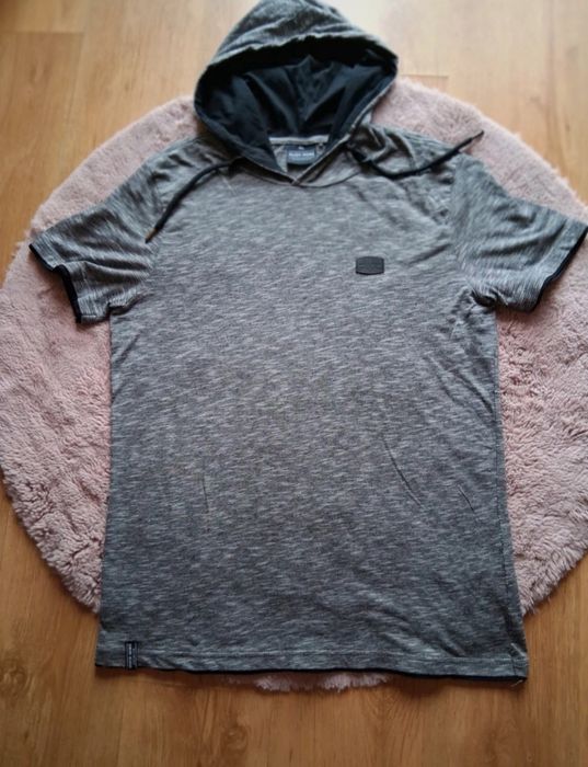 Koszulka męska sportowa casual z kapturem r XL hippie alternative 2yk