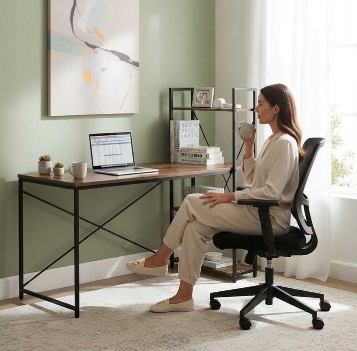 NOWE Biurko Gamingowe Metalowe Komputerowe Meble Szkolne Loft Okazja