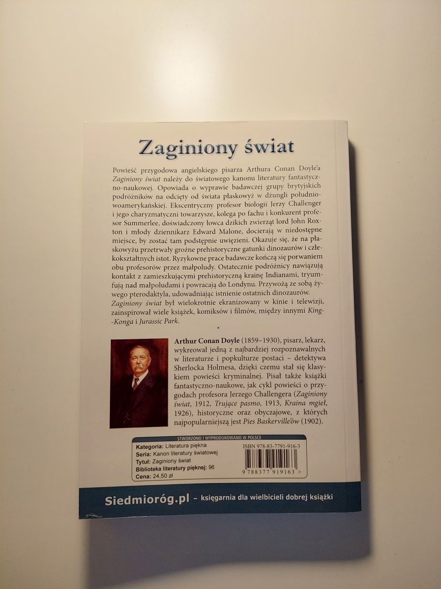 Zaginiony świat Arthur Conan Doyle