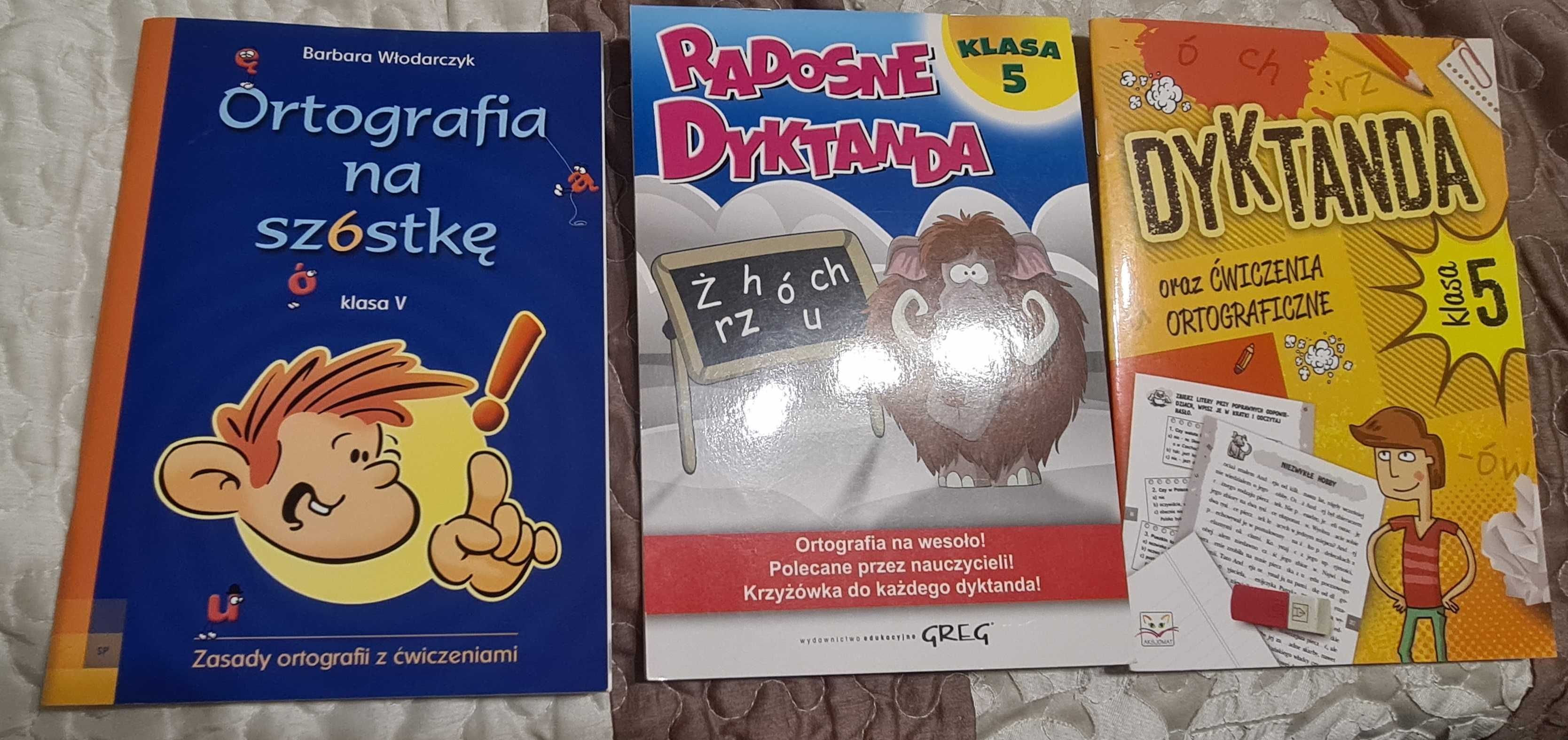 Dyktanda oraz ćwiczenia ortograficzne. Klasa 5 Aksjomat