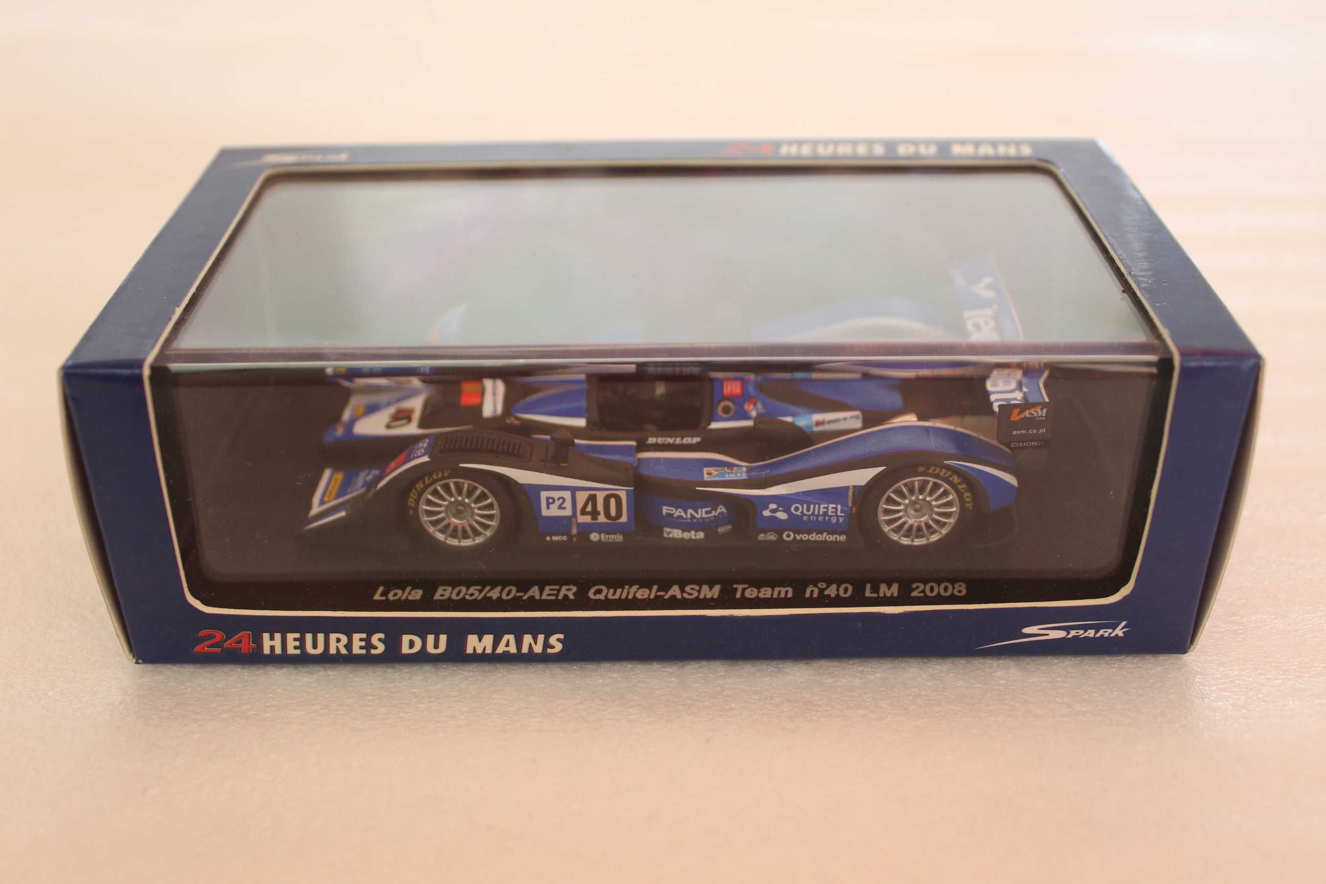 Miniatura 1/43 Lola B05/40 AER 24H Le Mans 2008 M.Pais do Amaral