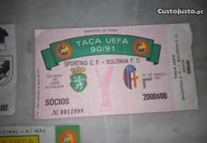 Conjunto de 3 Bilhetes de Futebol