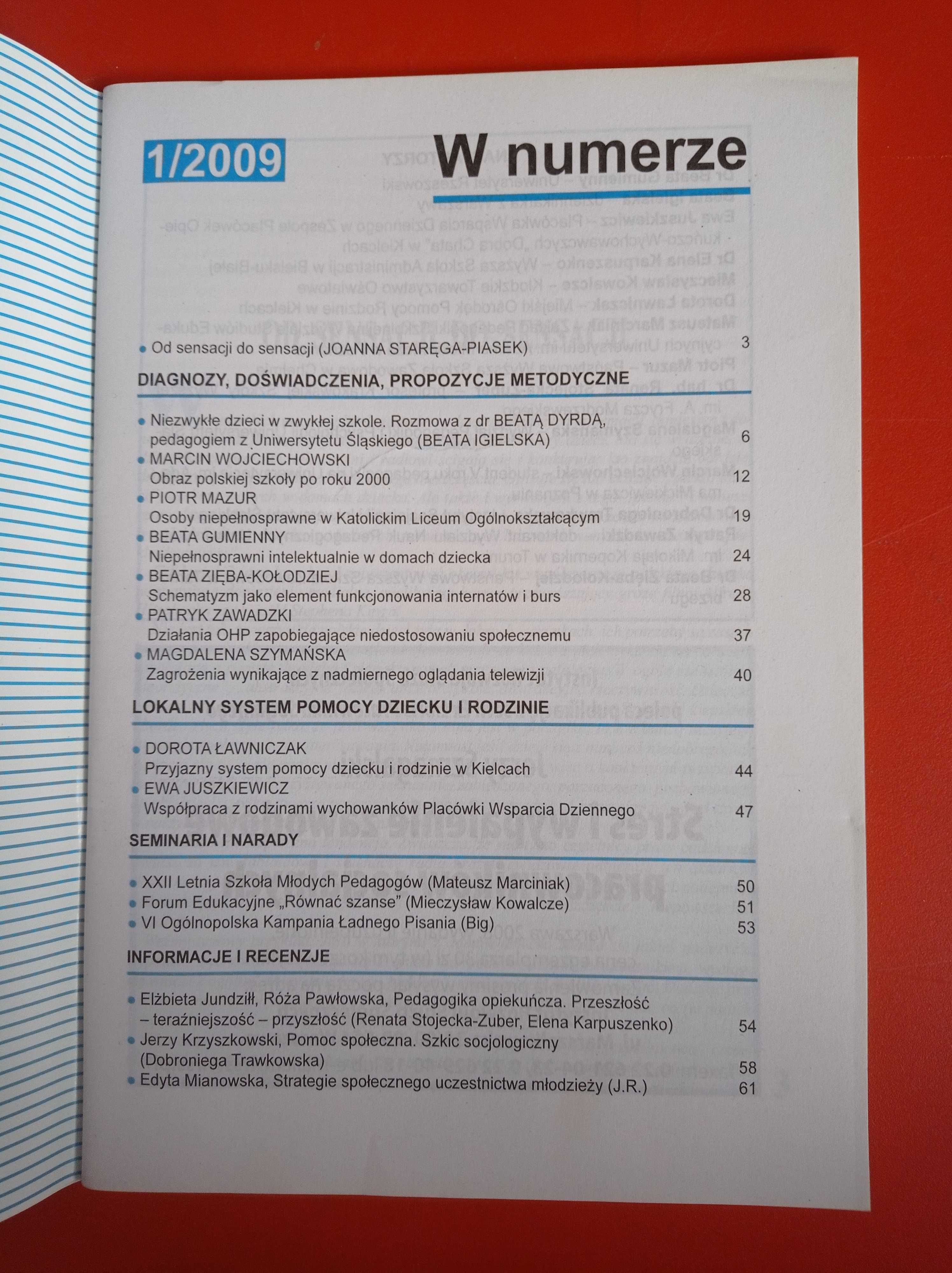 Problemy opiekuńczo-wychowawcze, nr 1/2009, styczeń 2009