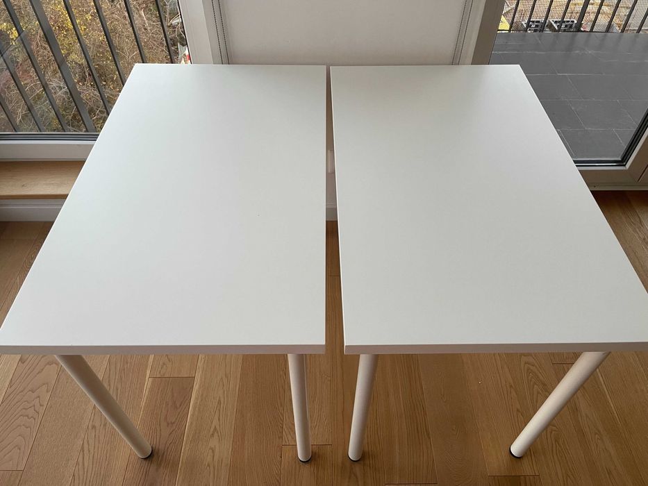 Stół, biały, 2 sz., 100x60 cm LINNMON/ ADILS