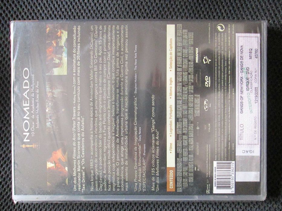 Gangs de Nova Iorque, Martin Scorsese, com Cameron Diaz, Leo DiCaprio