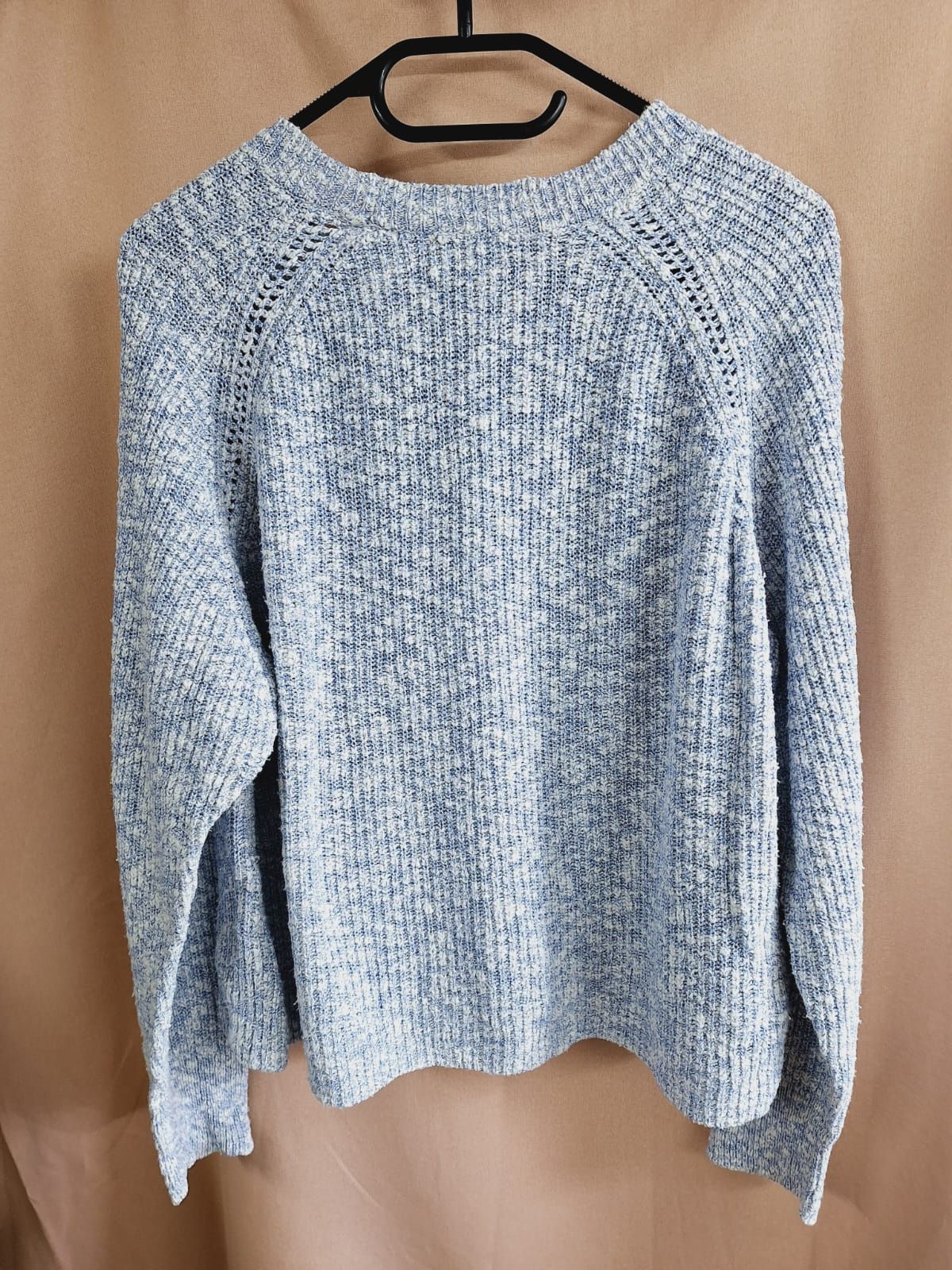 Sweter Levi's L 40 niebieski biały melanż