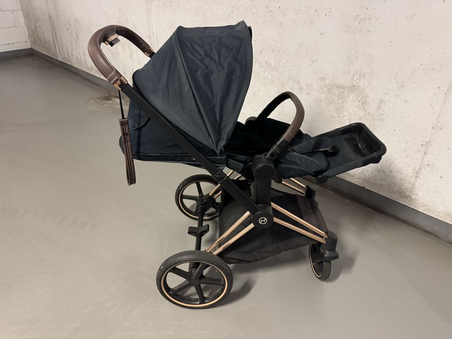 Cybex Priam czarny spacerówka + godnola