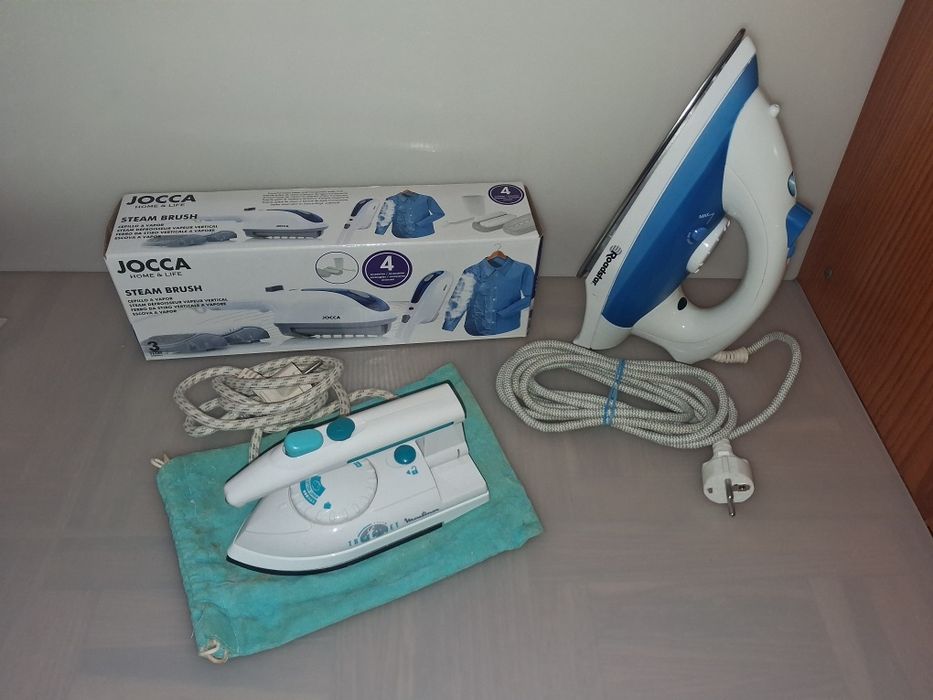 3 Ferros de Engomar a Vapor