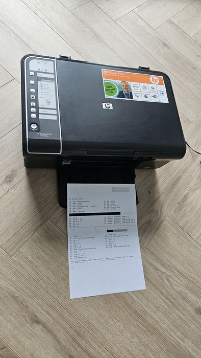 Drukarka atramentowa hp f735, komplet, sprawna