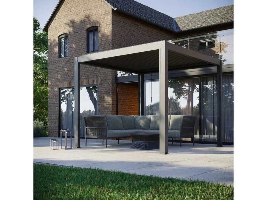 Pergola tarasowa elektryczna zadaszenie tarasu 300x300 dostawa gratis