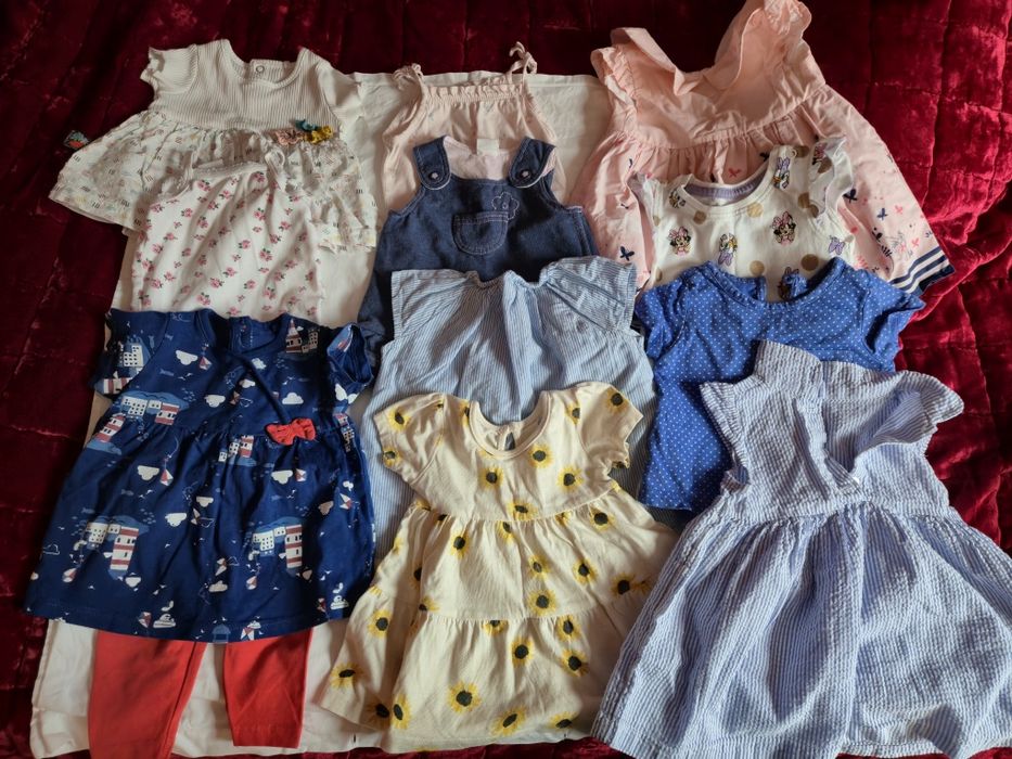 Paka ubrań letnich dla dziewczynki 0-3mies