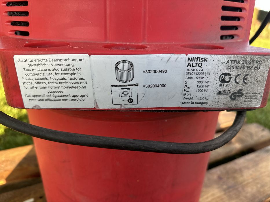 Odkurzacz przemysłowy Nilfisk Alto ATTIX 30-21 PC Sprawny