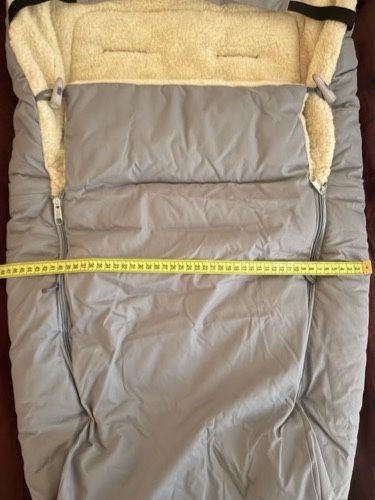 Зимовий конверт-чохол на овчині для дитячої коляски або санок