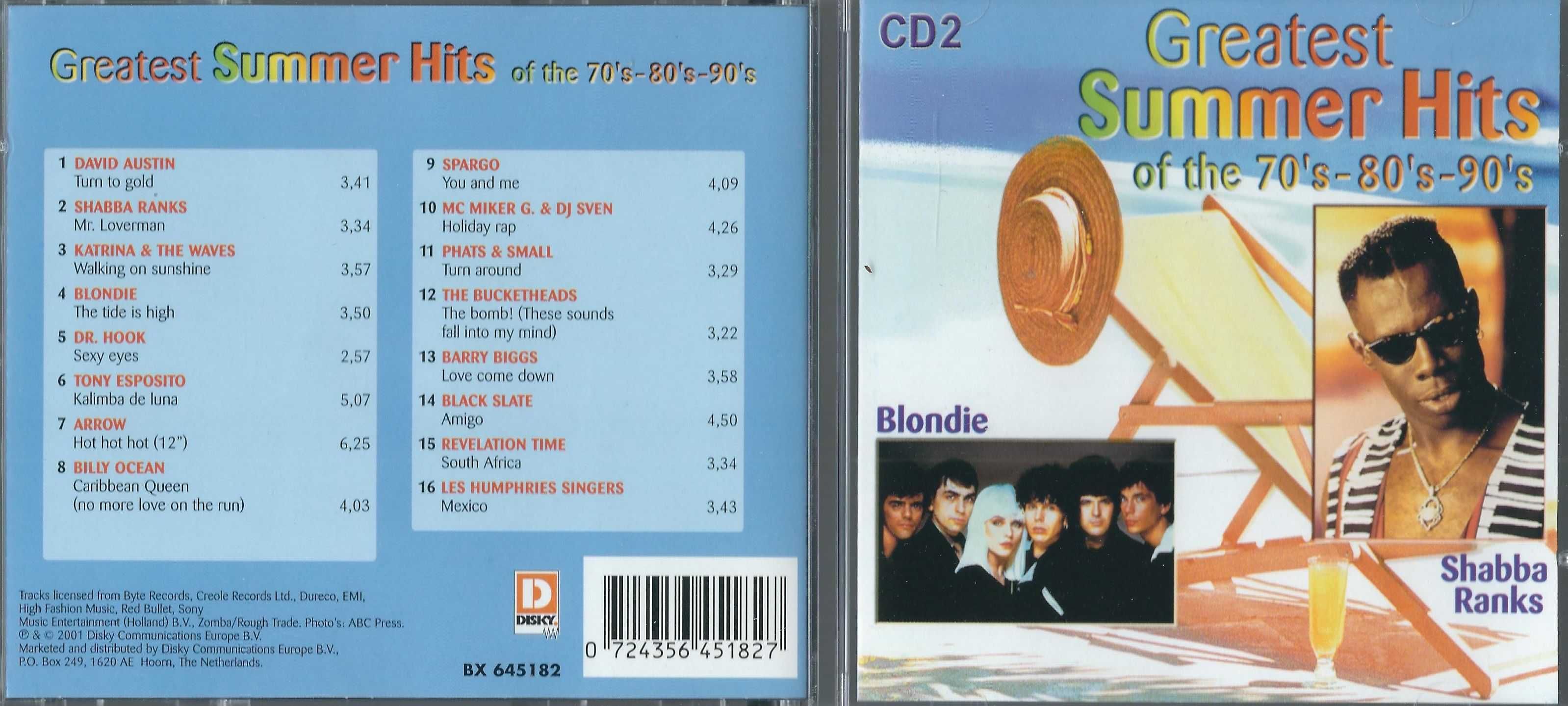 3 CD VA - Greatest Summer Hits Of The 70's-80's-90's (2001)