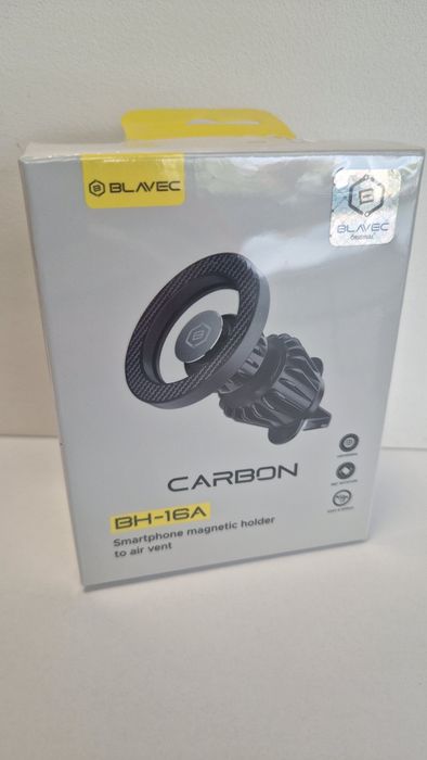 Blavec Uchwyt Samochodowy BH-16A Carbon magnetyczny Magsafe do kratki