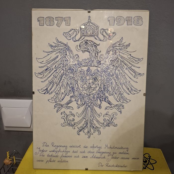 RYSUNEK Herb Cesarstwa Niemieckiego 1871 & 1918