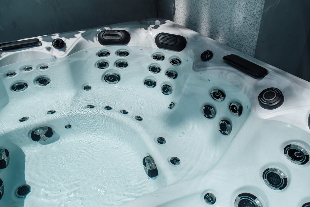 Wanna Ogrodowa Jacuzzi z Hydromasażem 6 Osób 65 Dysz 4 Pompy Balboa