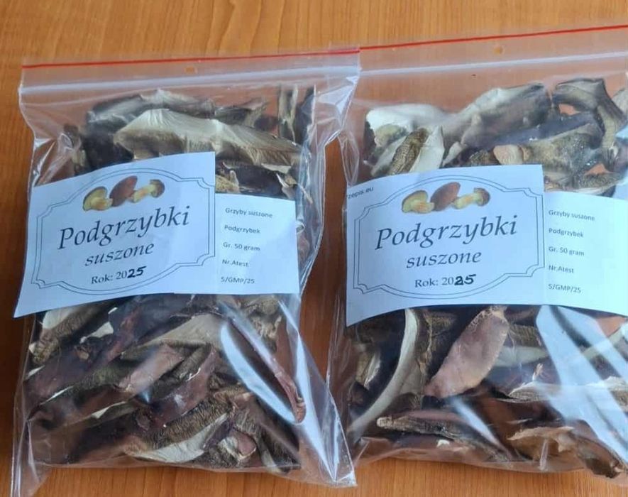 Grzyby suszone podgrzybek 50gram Tegoroczny 2 opakowania