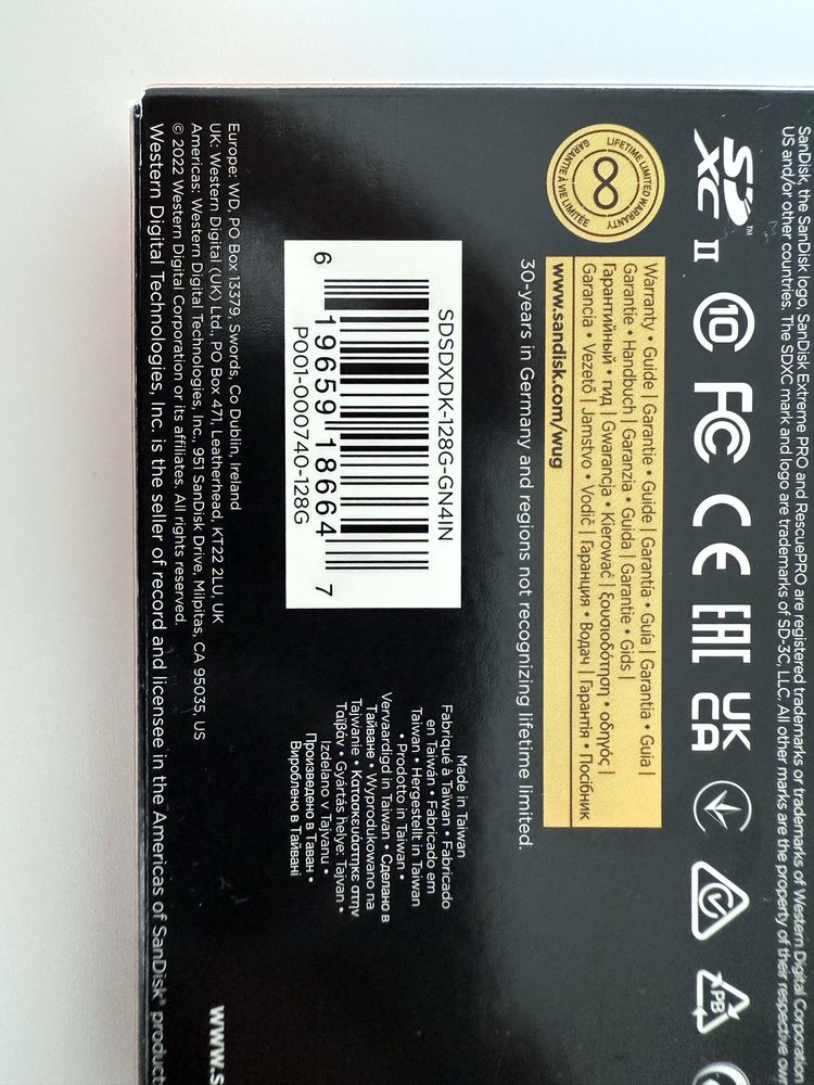 NOWA karta pamięci SanDisk Extreme Pro SDXC 128GB UHS-II V90 300MB/s