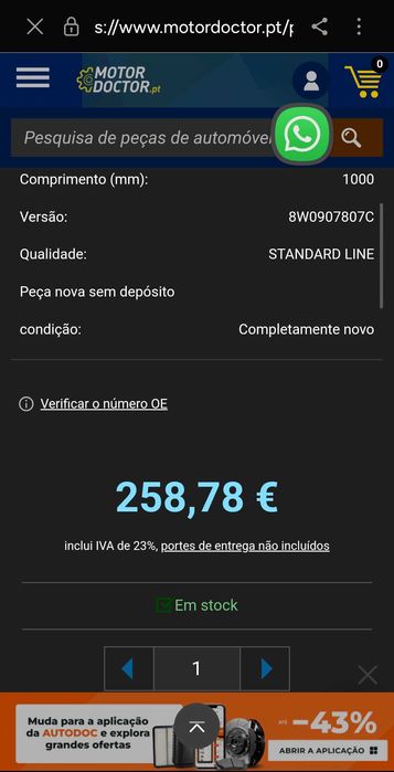 Sensor de NOx (Óxido de Nitrogênio)