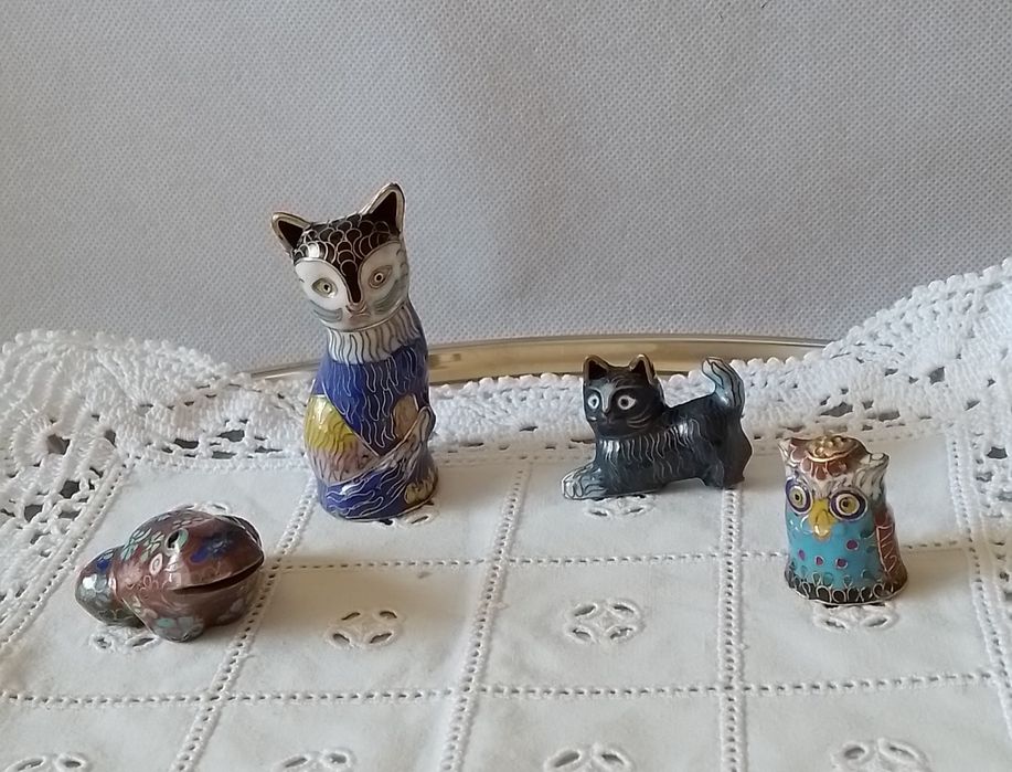 Animais em cloisonne