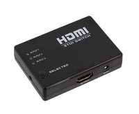 Switch HDMI Full HD Z Pilotem 3 wejścia (in) 1 wyjście (out)
