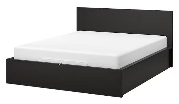 Estrutura cama c/ arrumação 160x200 IKEA MALM (pode incluir colchão)