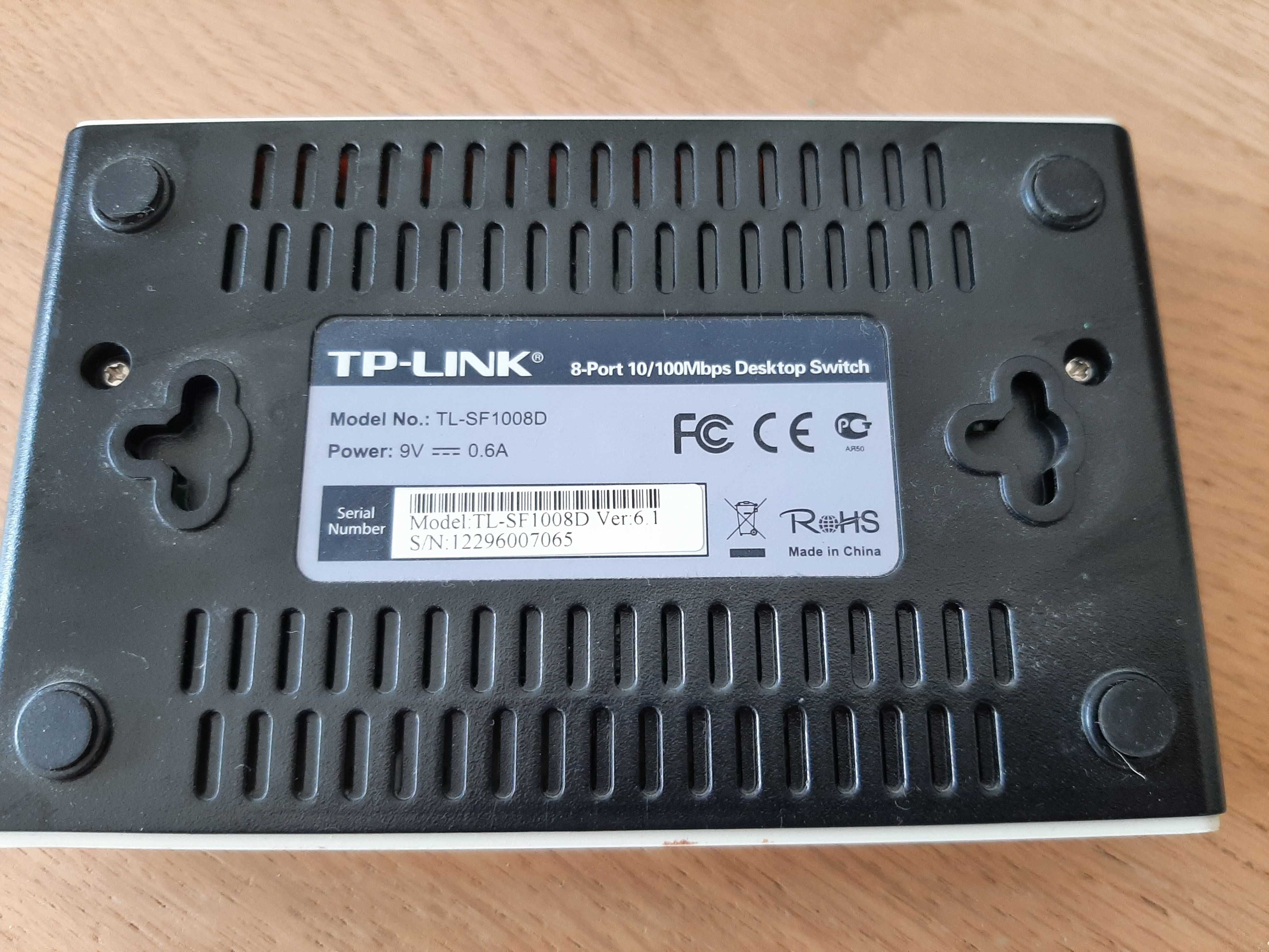 Switch sieciowy TP-Link 8p TL-SF1008D (8x10/100Mbit)