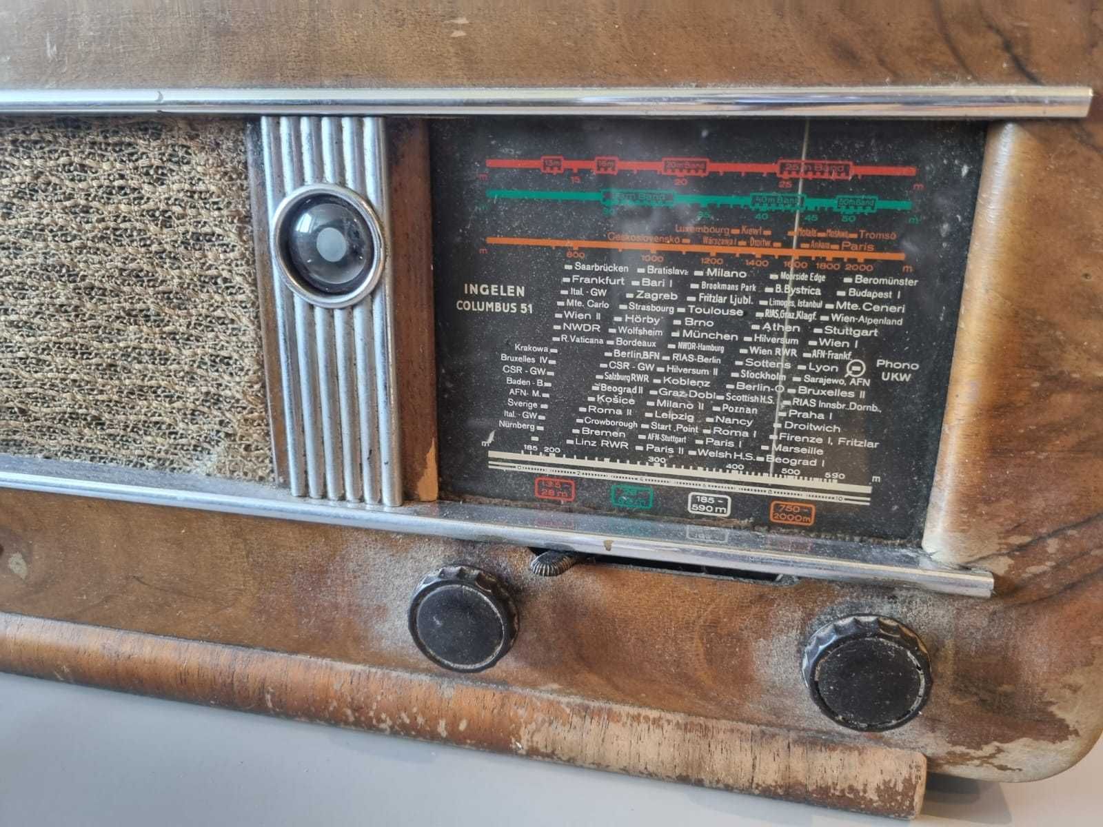 Radio lampowe Ingelen Columbus 51 - lata 50