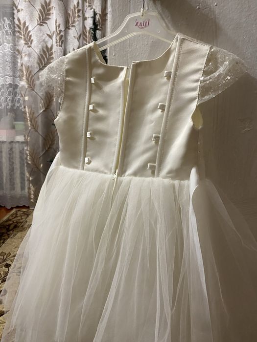 Сукня святкова, новорічна сукня, сніжинки