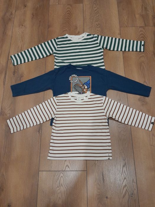 3 bluzki   chłopięce Zara 116 cm